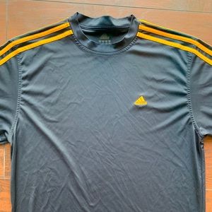 Black and yellow adidas shirt